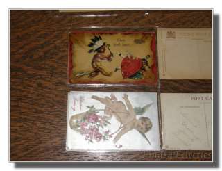 LOT 10 Vintage Used Early 1900s Valentine Postcards  