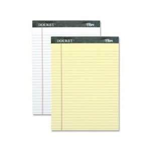  Notepad,3HP,Legal Rule,100 Shts,8 1/2x11 3/4,6/PK,Canary 