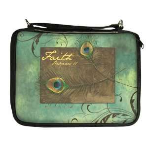    Peacock Feathers Bible Cover Charis Gifts, Sandy Clough Books
