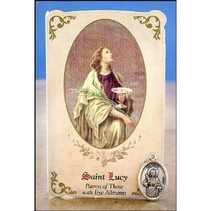   . Lucy Healing Holy Card with Medal for eye ailments: Everything Else