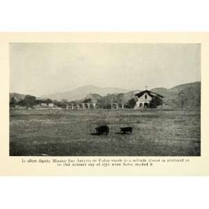  1913 Print Mission Church Antonio Padua Jolon California 