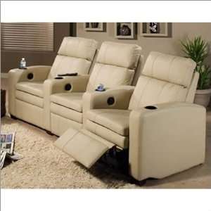   857 3 Series Pillowtop Row of 3 Home Theater Set: Furniture & Decor