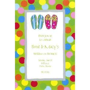  Flip Flops Wedding Invitations: Home & Kitchen