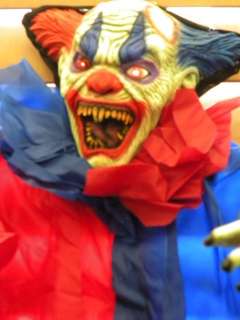   Circus of Freaks Killer Clown Flashing LED Eyes Sound Halloween  
