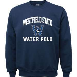  Westfield State Owls Navy Youth Water Polo Arch Crewneck 