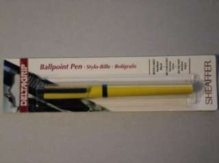 Vintage NOS Sheaffer Deltagrip Ballpoint Pen Refillable Yellow  