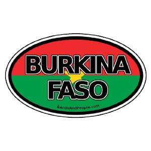  Burkina Faso Flag West Africa State Car Bumper Sticker 