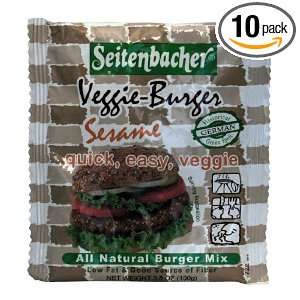 Seitenbacher Veggie Burger Mix, #3 Sesame, 3.5 Ounce (Pack of 10 