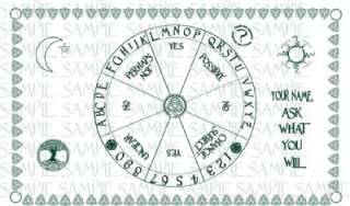 Customized Celtic Pendulum Divination/Dowsing Chart  