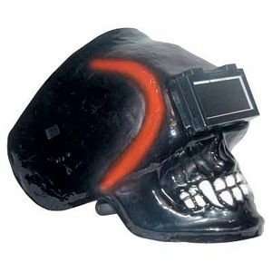 Hoodlum Welding Helmet   Black Skull