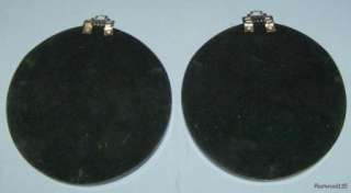 Pair of Decorative Oriental Design Round Wall Plaques / Pictures 