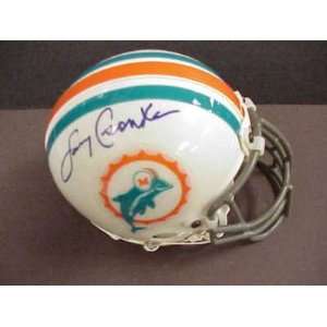 Larry Csonka Signed Mini Helmet   w COA   Autographed NFL Mini Helmets 