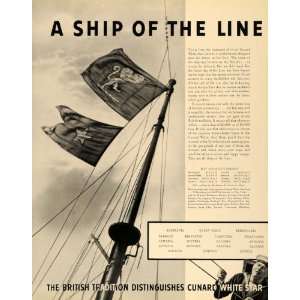 1936 Ad Cunard White Star Line Watercraft Travel Cruise   Original 