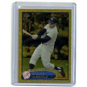 2012 Topps Series 1 Mickey Mantle #7 Gold Parallel   New York Yankees