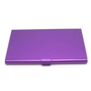    LZ New York Aluminum Purple Business Card Case: Office Products