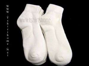 White Ankle Socks Fits Size 10 13   8 Pairs  