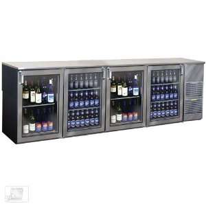    XSH(RLRL) 108 Glass Door Two Zone Back Bar Cooler: Kitchen & Dining