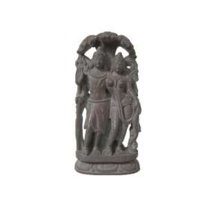  Blessing Shiva Parvati Stone Statue Religious Hand Carved Sculpture 
