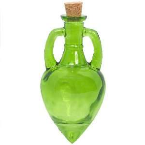    Lime Amphora Recycled Glass Decorative Bottle: Everything Else
