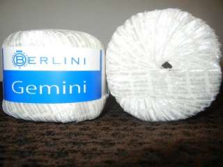 Berlini Gemini Ladder Ribbon Tape Style Yarn One Skein Ivory (Off 