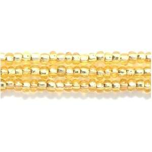   Silver Lined Seed Bead, Light Gold, Size 10/0: Arts, Crafts & Sewing