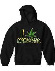 Pothead & Stoner Sweatshirts   I Love Marijuana Hoodie