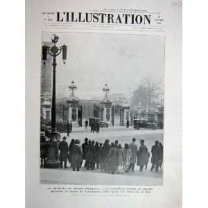  1930 French Print Buckingham Palace London