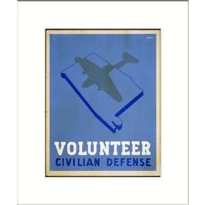   : WPA Poster (M) Volunteer civilian defense / Welch.: Home & Kitchen