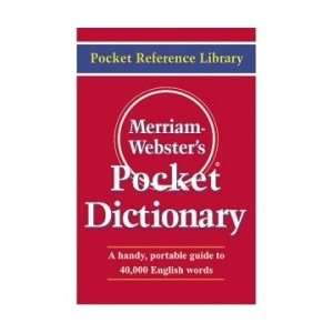  Merriam Webster Red Pocket Dictionary   Red   MER530 