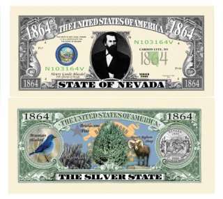 Nevada State Dollar The Silver State (2/$1.00)  