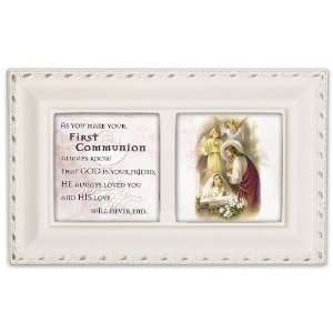   Jewelry Music Box For First Communion Jesus Loves Me: Home & Kitchen