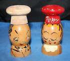 Vintage Salty and Peppy Wood Shakers items in jamesroecker store on 