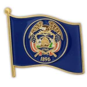  Utah State Flag Pin: Jewelry