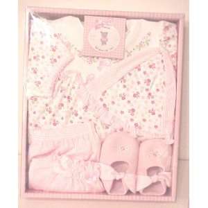  Baby Girl Adorable Pink Checkered Dress Up Set: Baby