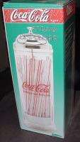COKE COCA COLA DINER LARGE STRAW GLASS DISPENSER 90s  