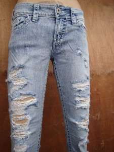 Silver Jeans SUKI SKINNY Inseams 31 Stonewashed/ Abrading New  