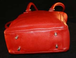 VINTAGE COACH 9422 RED Leather Lunch Tote Purse Shoulder Shopper Bag 