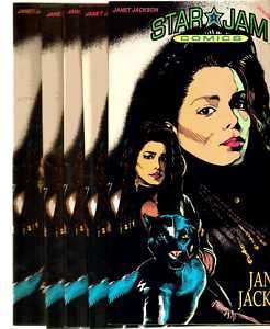 LOT OF 5 STAR JAM COMICS #2 1992 JANET JACKSON VF NM  