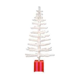  Glitterville Christmas, WHITE FLOCKED CHRISTMAS TREE 