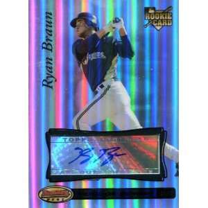  Ryan Braun Autographed 2007Bowmans Best Card   Signed MLB Baseball 