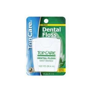  Top Care Waxed Dental Floss Mint 100 yds