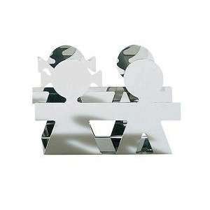 Alessi Girotondo Napkin/Envelope Holder Polished Steel