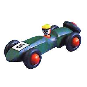 Wooden Classic Car: Green: Toys & Games