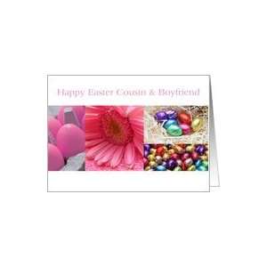  cousin & boyfriend happy Easter   Pink Easter Collage Card 