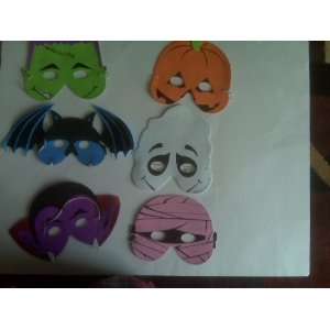   Halloween Party Mask set of 6 Childrens Halloween Masks Toys & Games