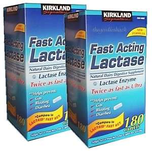 Kirkland Fast Acting Lactase Enzyme Lactose Intolerance  