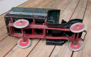 ANTIQUE Vintage Toy Pressed Steel Buddy L Screen Side Railway Express 