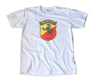Vintage Abarth Italian Racing Decal T Shirt  