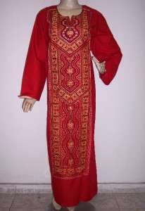 Boho Hippie Cotton Embroidered Kaftan Caftan long Dress Plus Size 2XL 