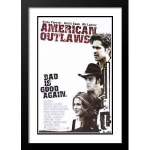  American Outlaws 20x26 Framed and Double Matted Movie 